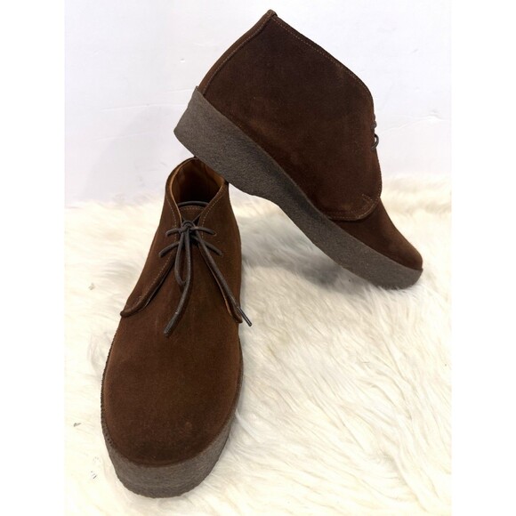 Sanders Hi-Top Chukka Boots Men 7.5 US Playboy Steve McQueen Polo Snuff Suede